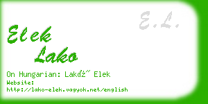 elek lako business card